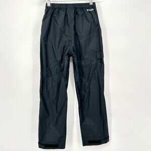 Columbia Boys Girls Ski Snow Shell Pants Waterproof Nylon Black Medium 10 12